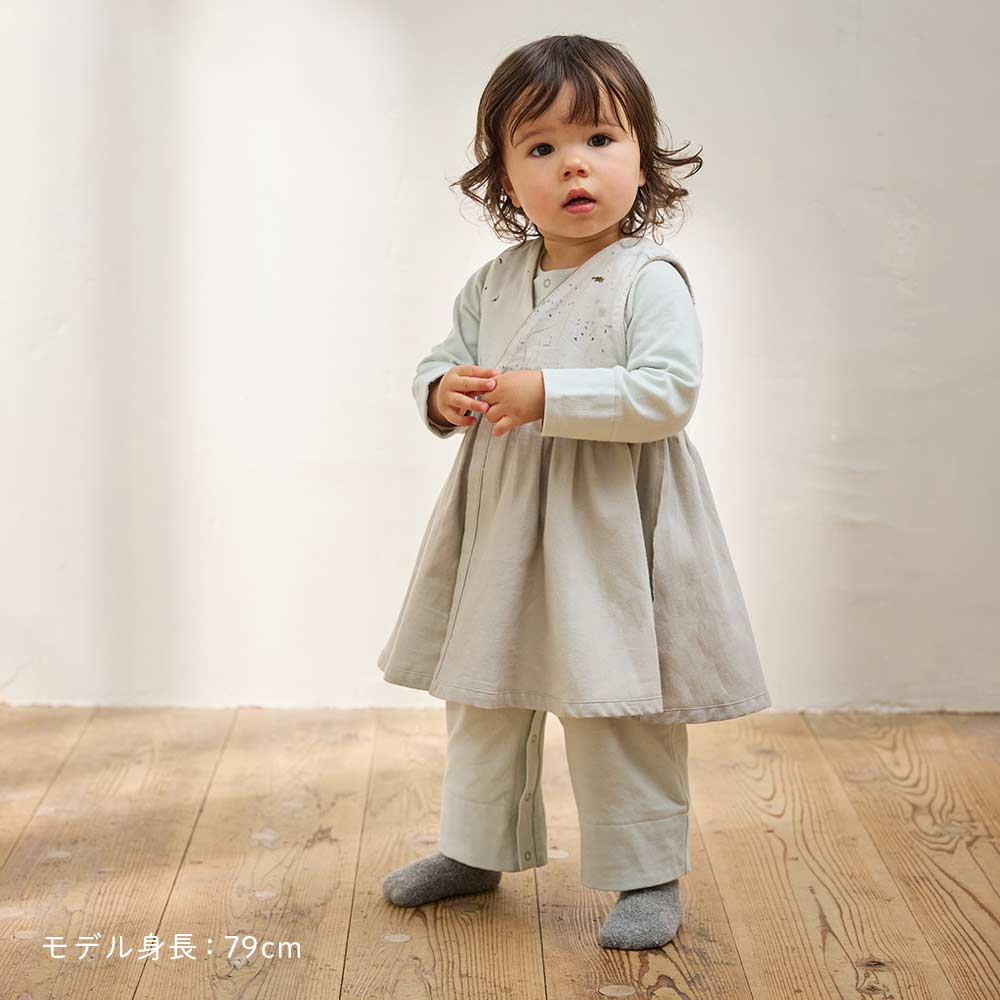 Peaceful cooing 2wayドレス グリーン 50-80cm / ツーウェイオール