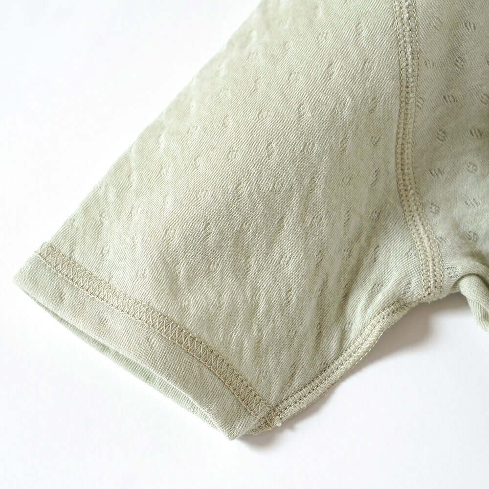 PATTO SATTO HADAGI　肌着２点セット　50-60cm・60-70cm（グリーン・アメザイク）