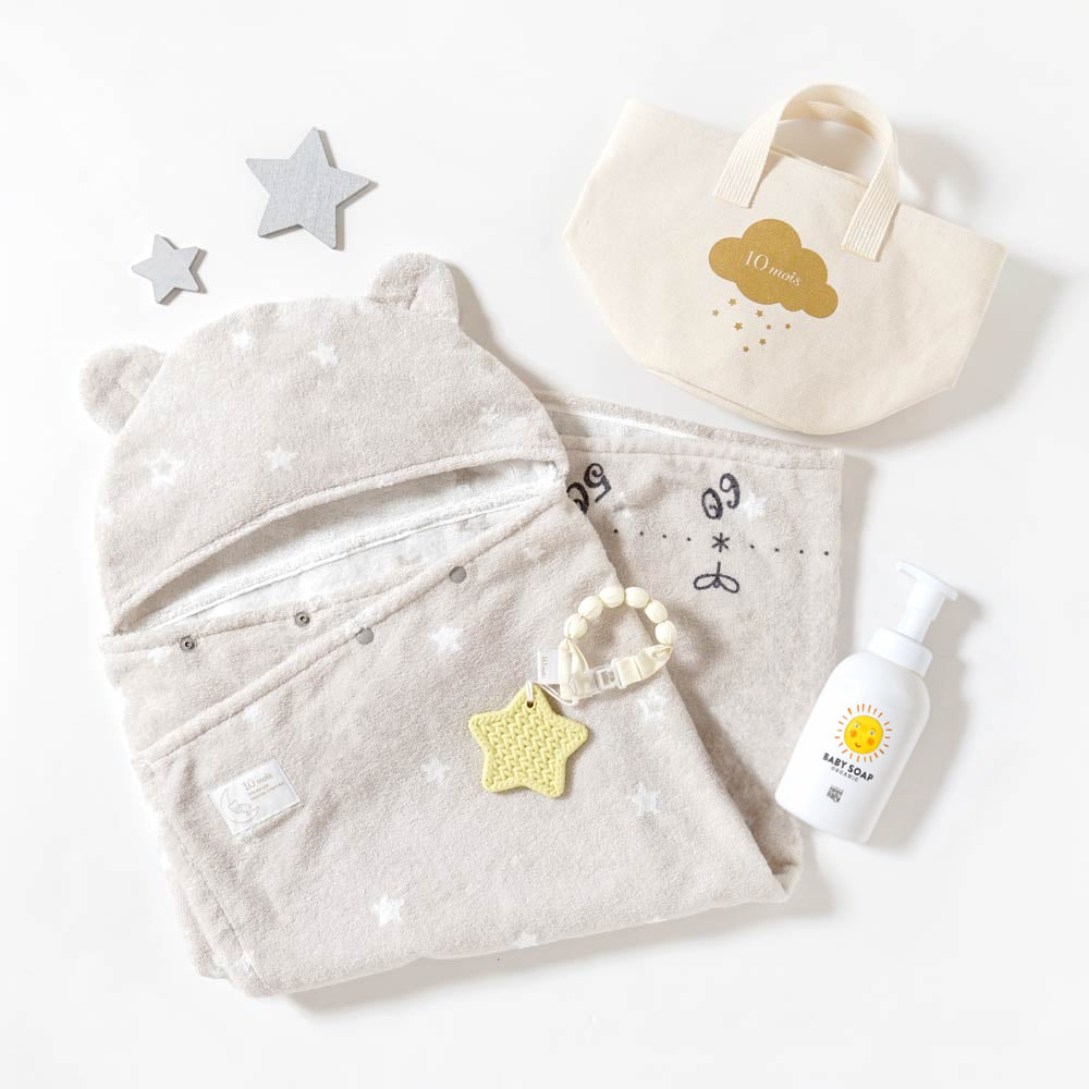 帆布BAGギフト バスポンチョ（MammaBaby）  / 出産祝い 名入れ刺繍可