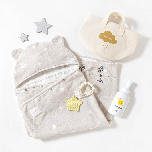 帆布BAGギフト バスポンチョ（MammaBaby）  / 出産祝い 名入れ刺繍可