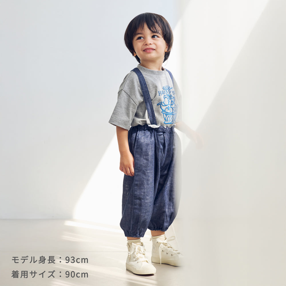 ガーゼ サロペット ネイビー 80・90・100・110cm