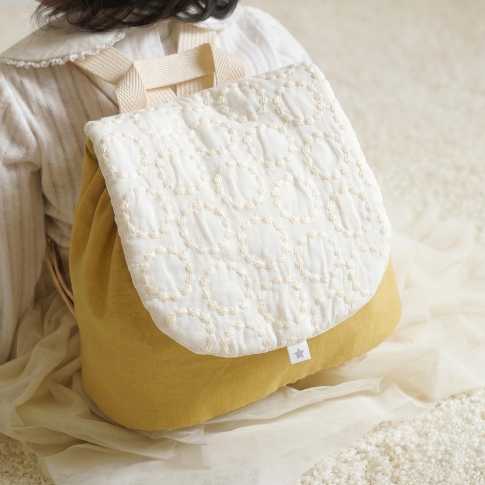 ファーストリュック　イエロー  / 名入れ刺繍可