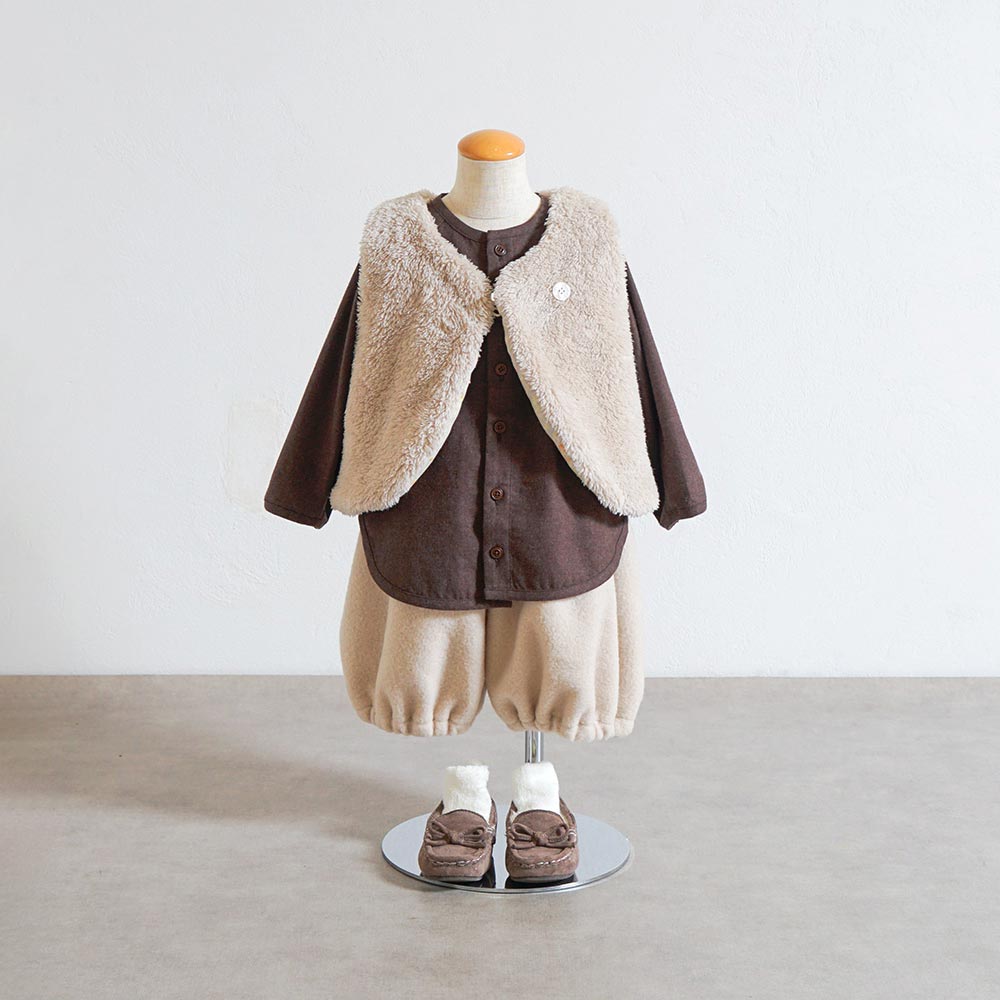 ボアコクーンパンツ ベージュ 70-80・80-90・90-100cm / ベビー服
