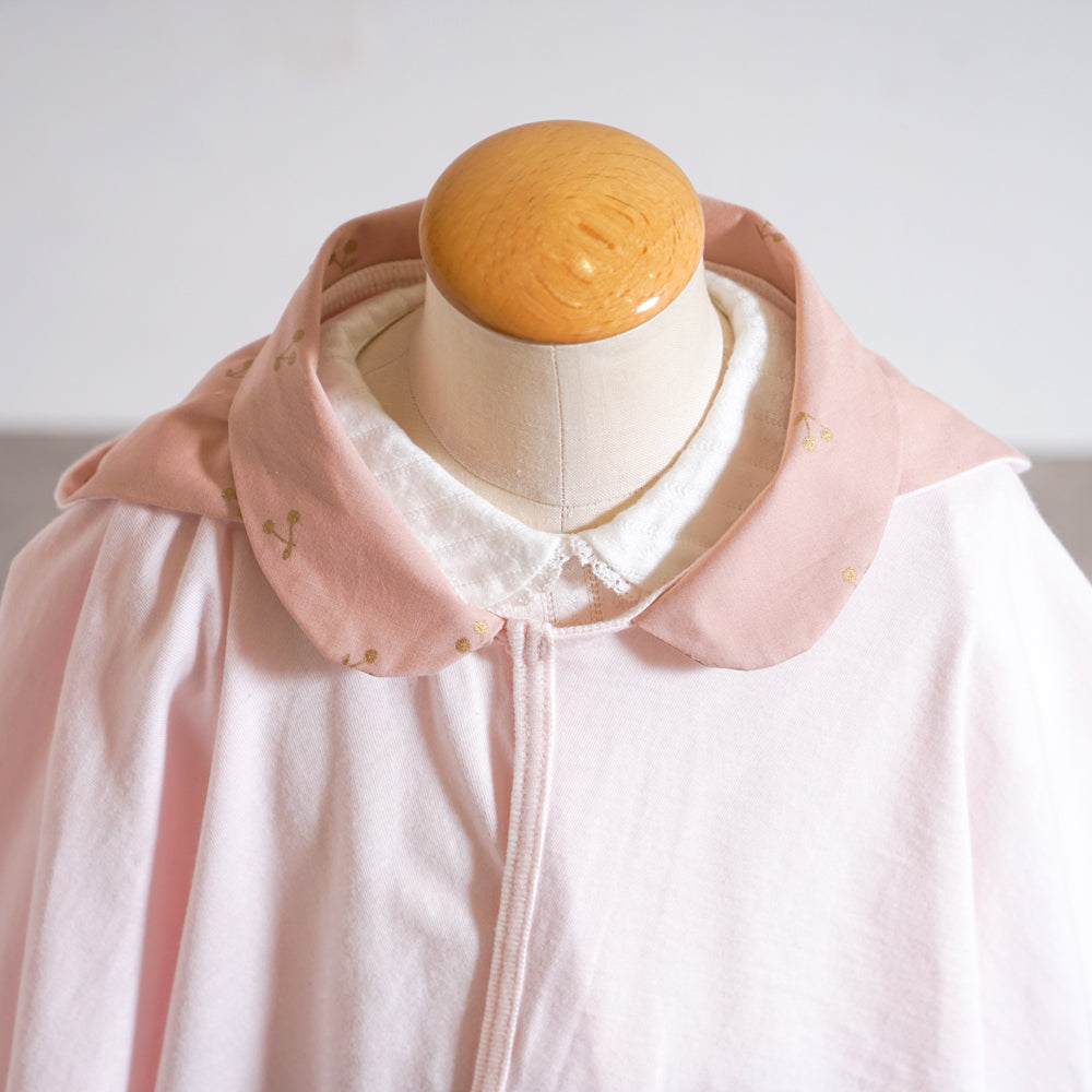 UVカット ベビーマント ピンク (新生児～100cm頃まで)