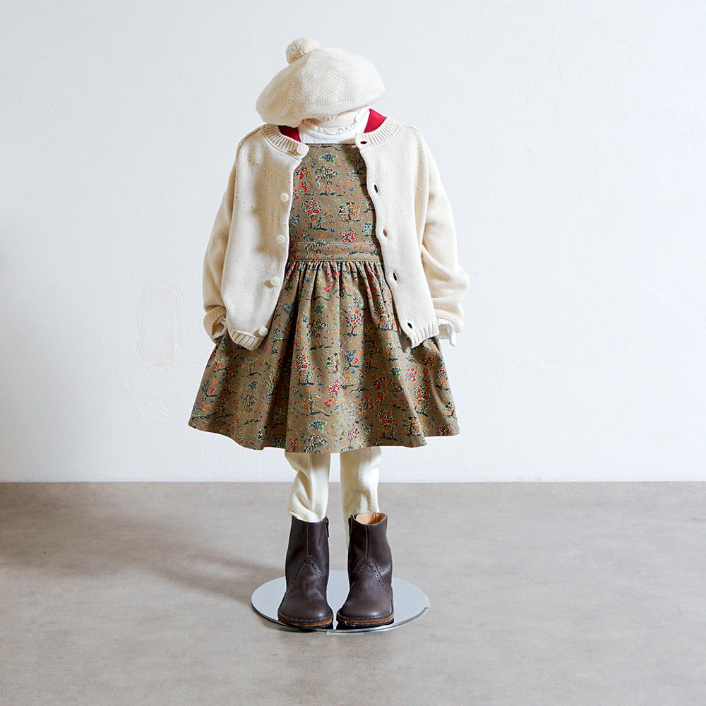 リバティBambiエプロンドレス ベージュ 80・90・100・110cm