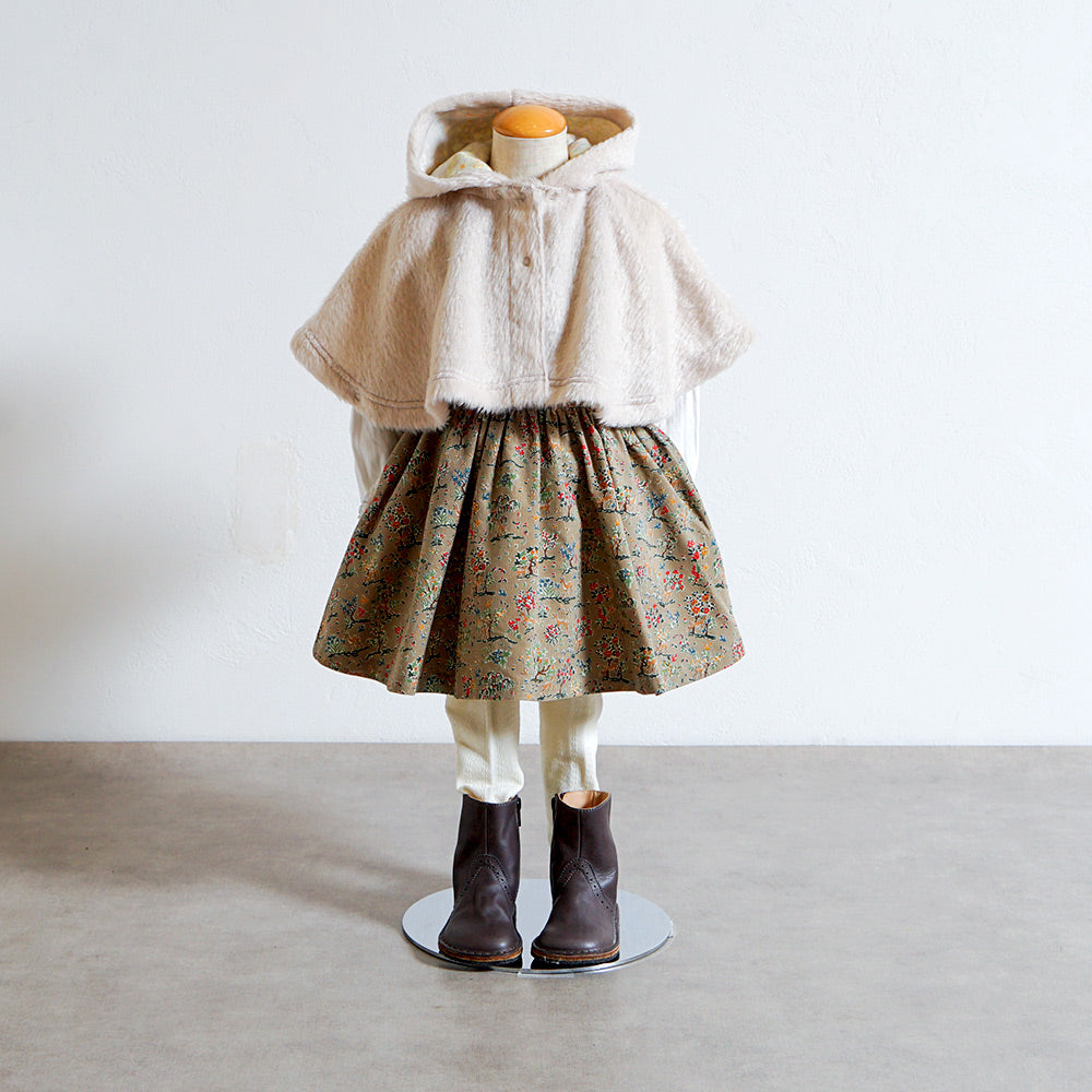 リバティBambiエプロンドレス ベージュ 80・90・100・110cm