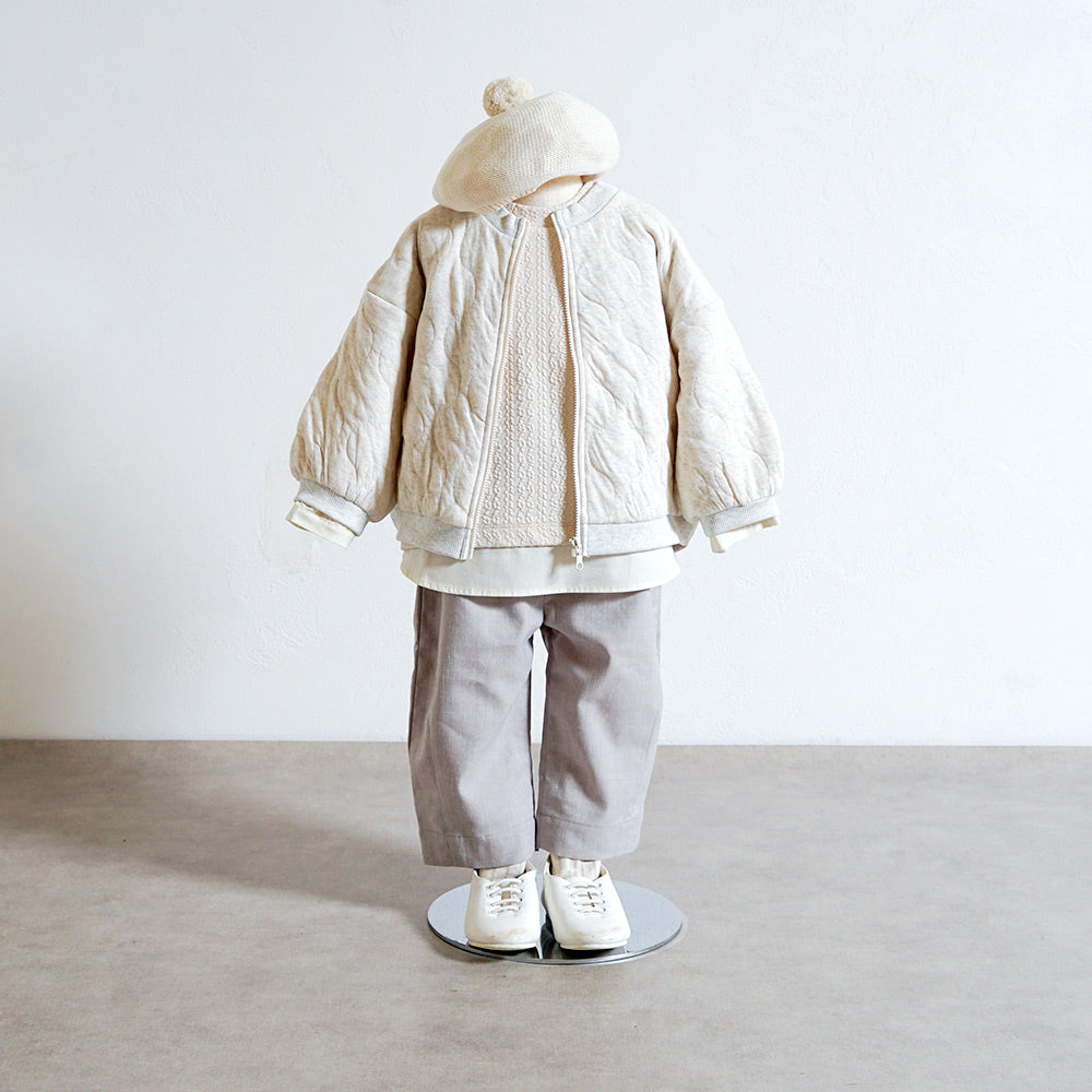 cloudジップブルゾン オートミール 80・90・100・110cm