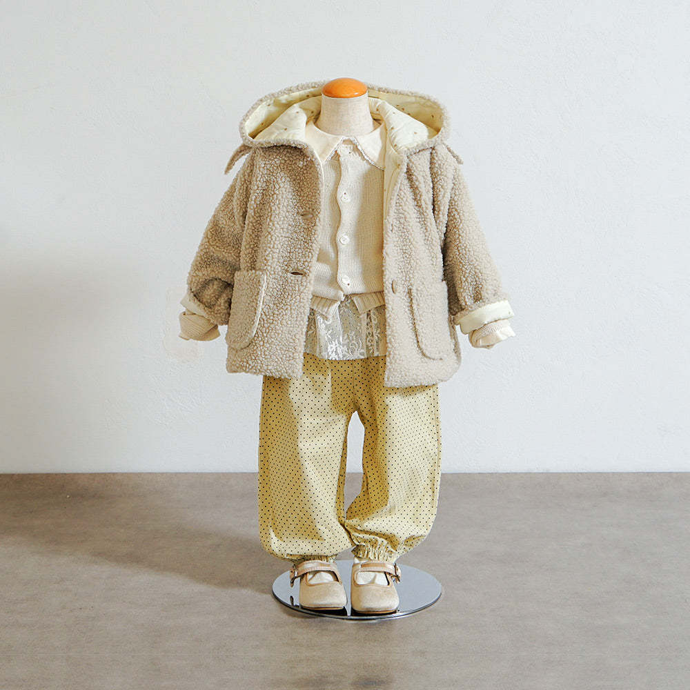 ドットLaceパンツ ベージュ 80・90・100・110cm