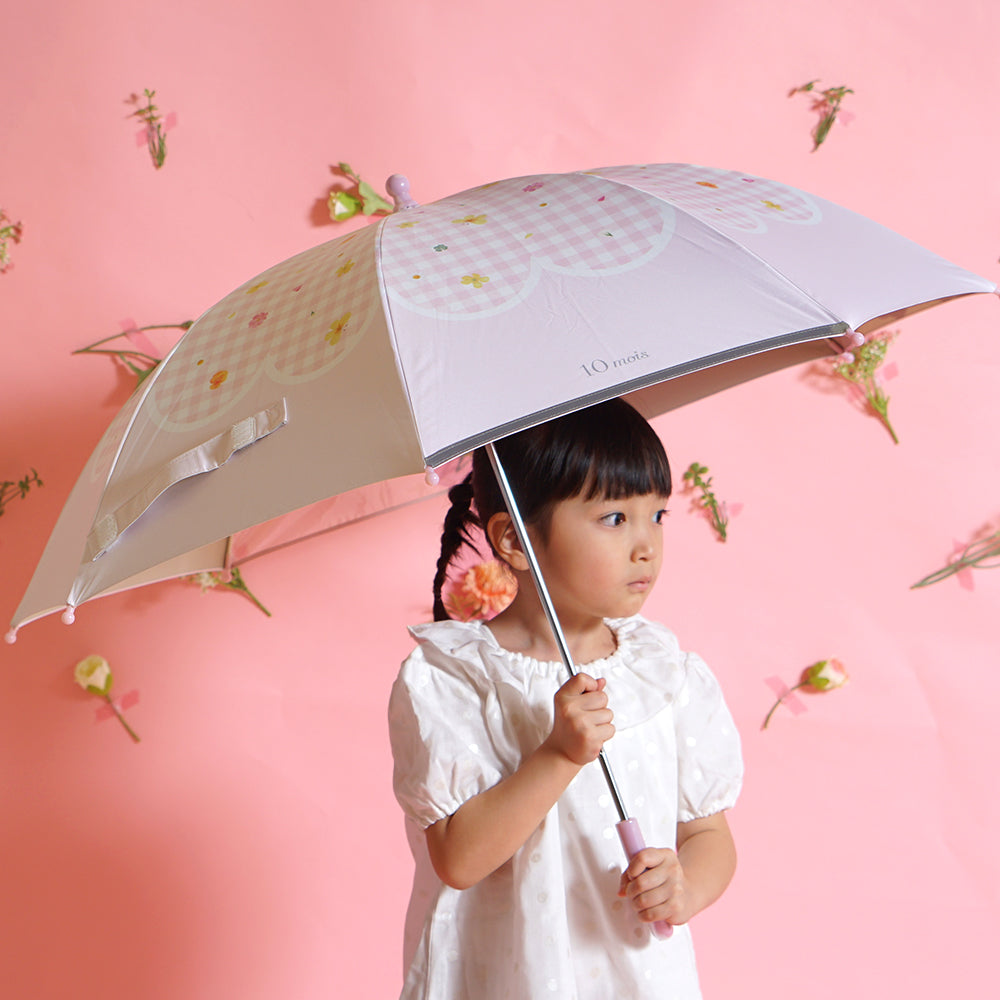 こども用傘(晴雨兼用) flower rain 45cm・50cm 日傘