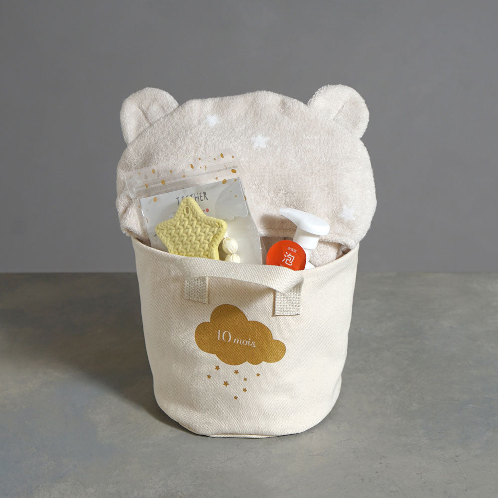 帆布BAGギフト バスポンチョ（MammaBaby）  / 出産祝い 名入れ刺繍可