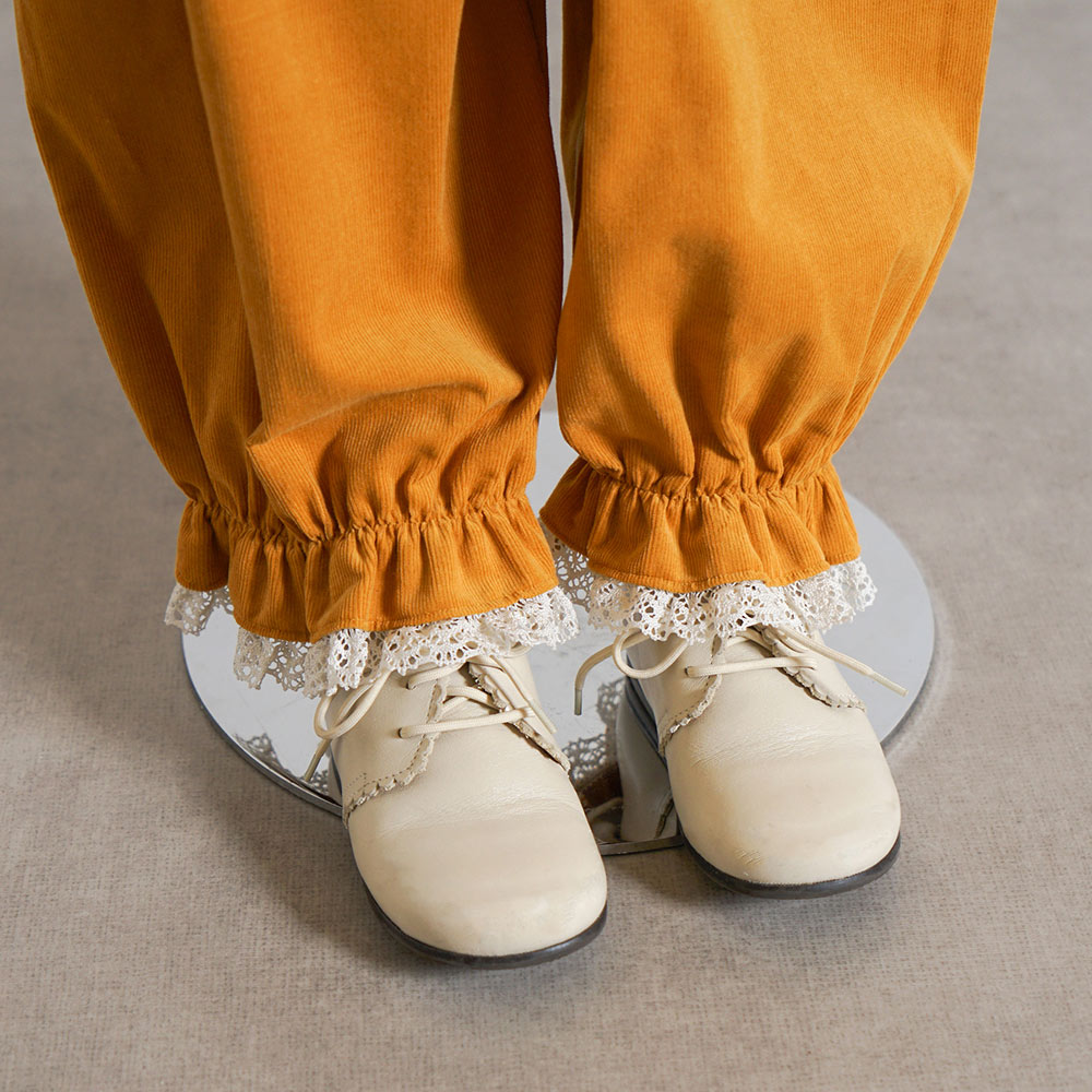 コーデュロイLaceパンツ マスタード  80・90・100・110cm