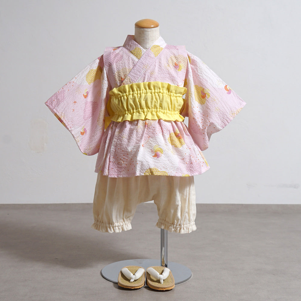 浴衣ブルマセパレート 70～80cm ピンク／nadeshiko_撫子