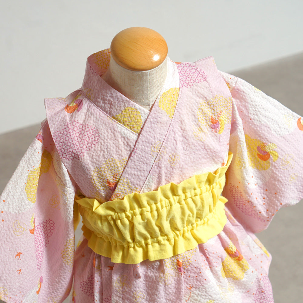 浴衣ブルマセパレート 70～80cm ピンク／nadeshiko_撫子