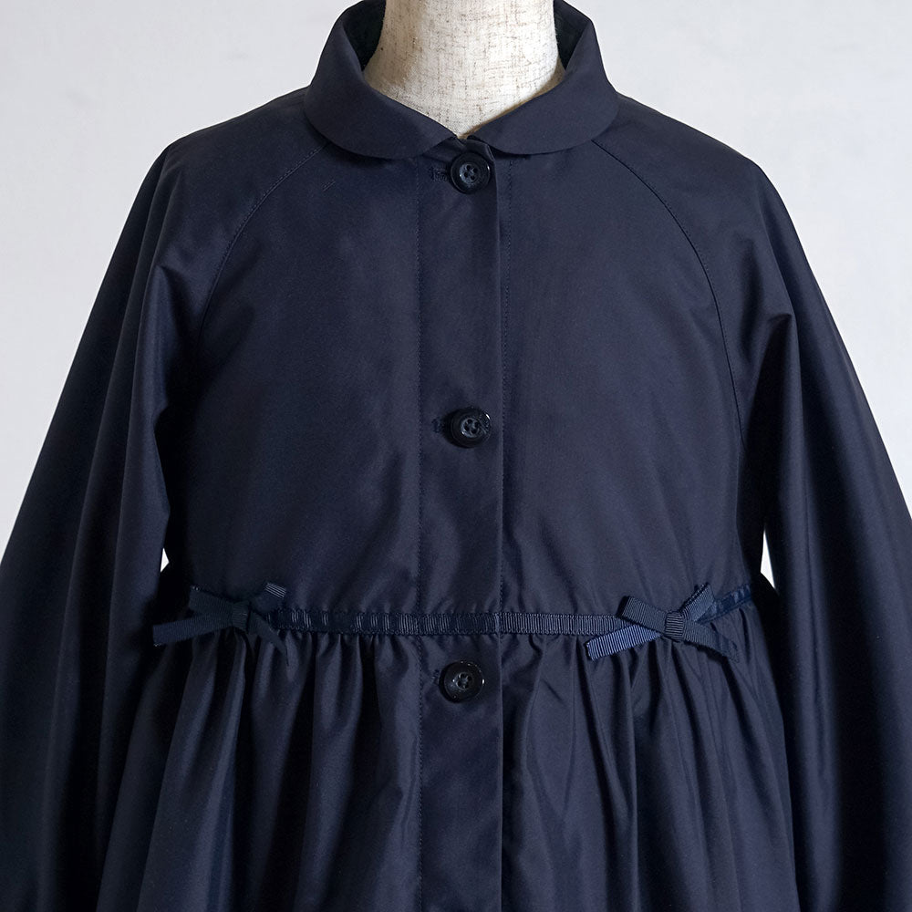 お受験ギャザー2wayコート ネイビー 105-115・115-125・125-135cm