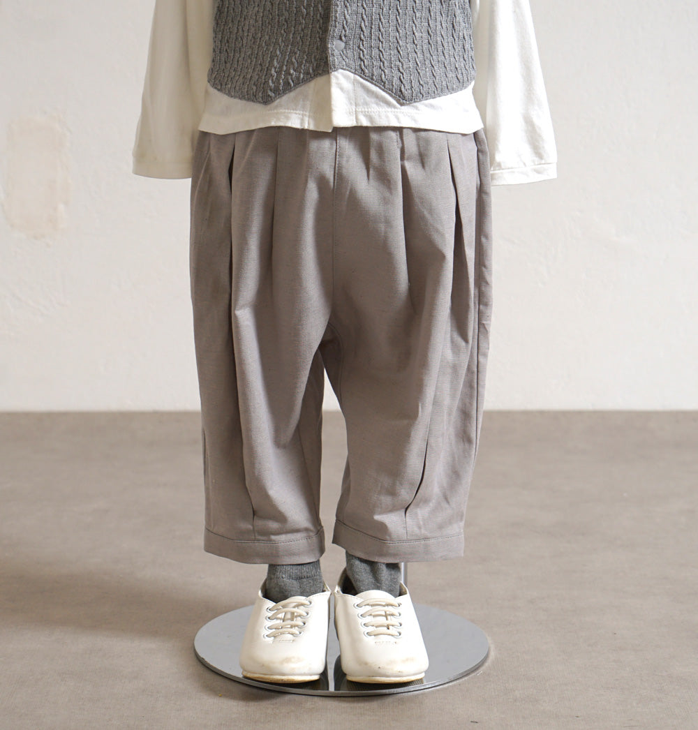 タックバルーンパンツ グレー 80cm