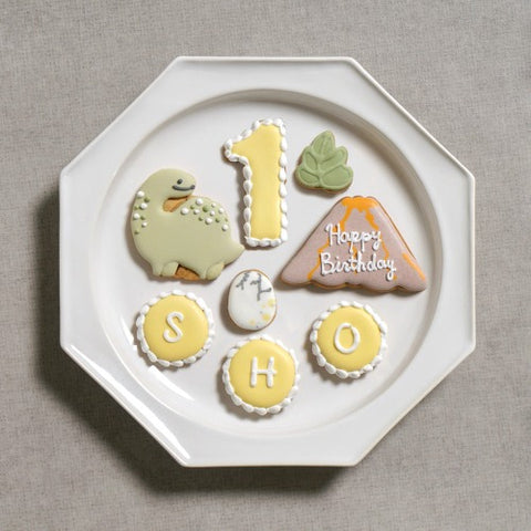 Atelier10mois ファーストバースデーケーキ　アイシングクッキー　恐竜