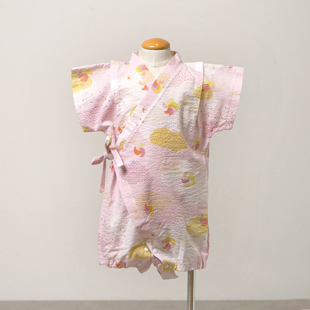 甚平オール ピンク／nadeshiko_撫子 70-80cm