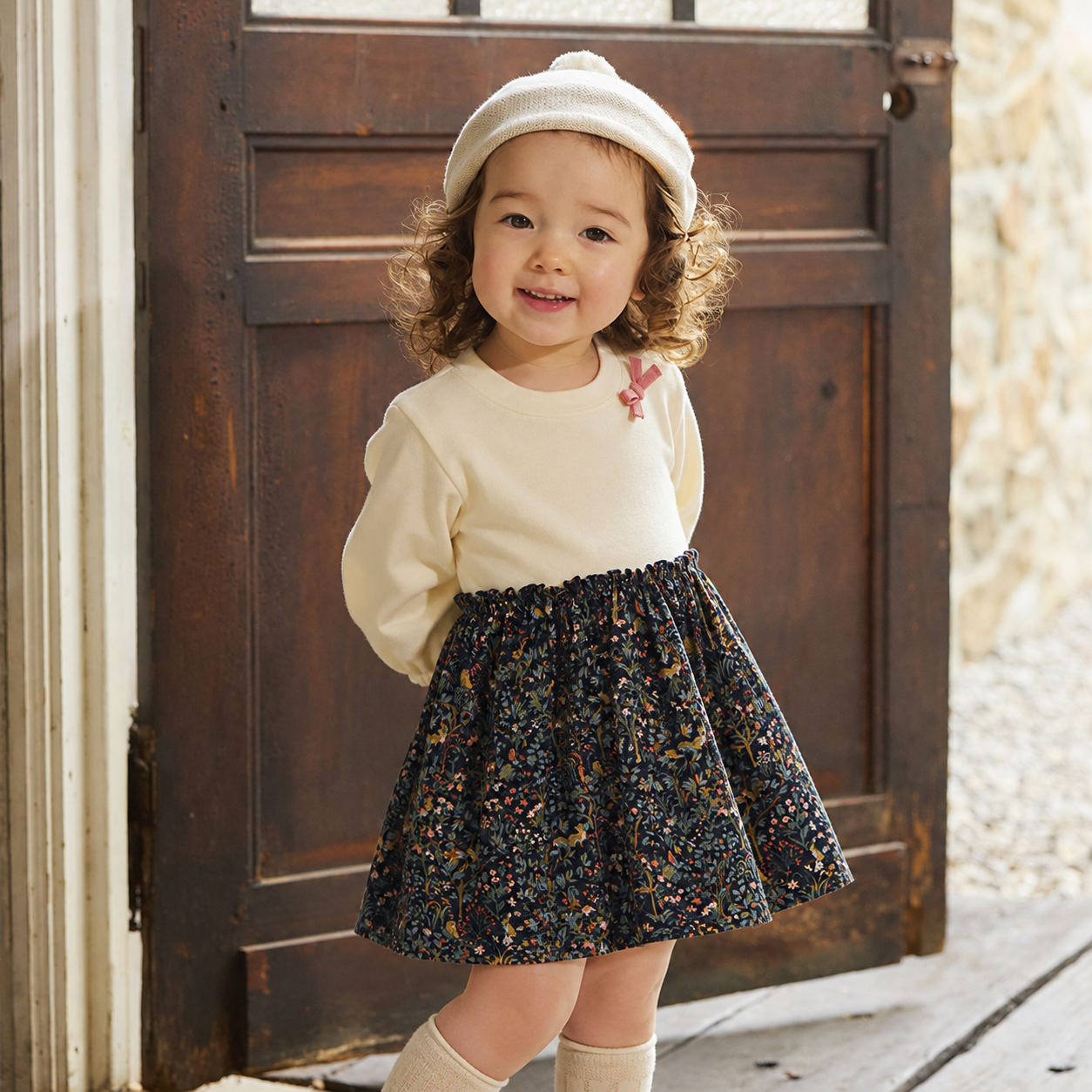 forestコーデュロイボディオール ネイビー 70・80cm / ベビー服