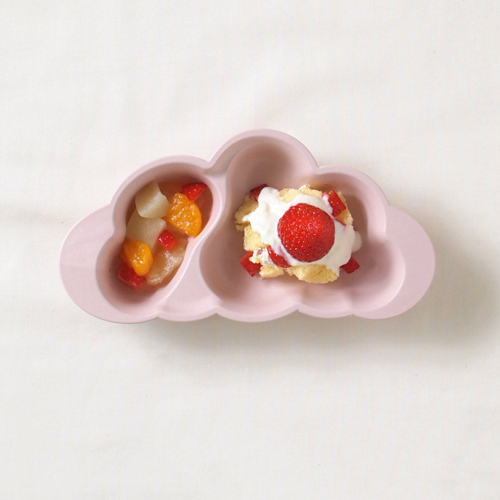 mamamanma(マママンマ)　プレートセット　ピンク/ 離乳食 食器　ベビーサイズ