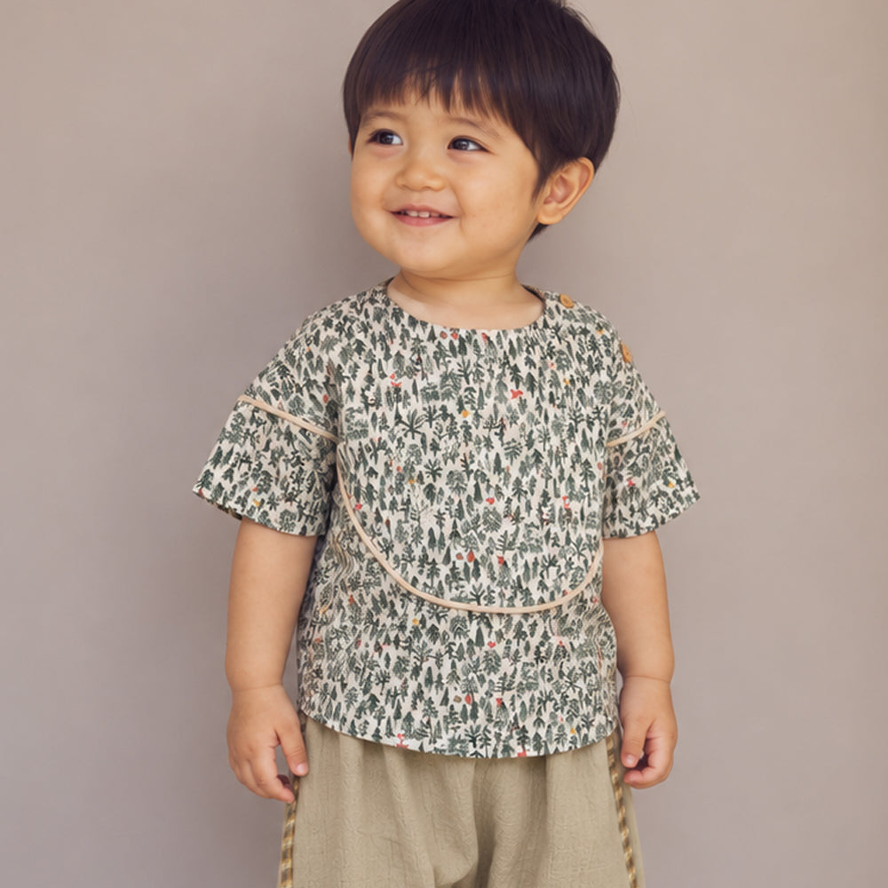 forestヨークブラウス アイボリー 80・90・100cm / ベビー服