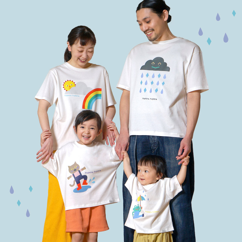 tupera tupera 親子Tシャツ(大人) オフホワイト Lサイズ / 大人服