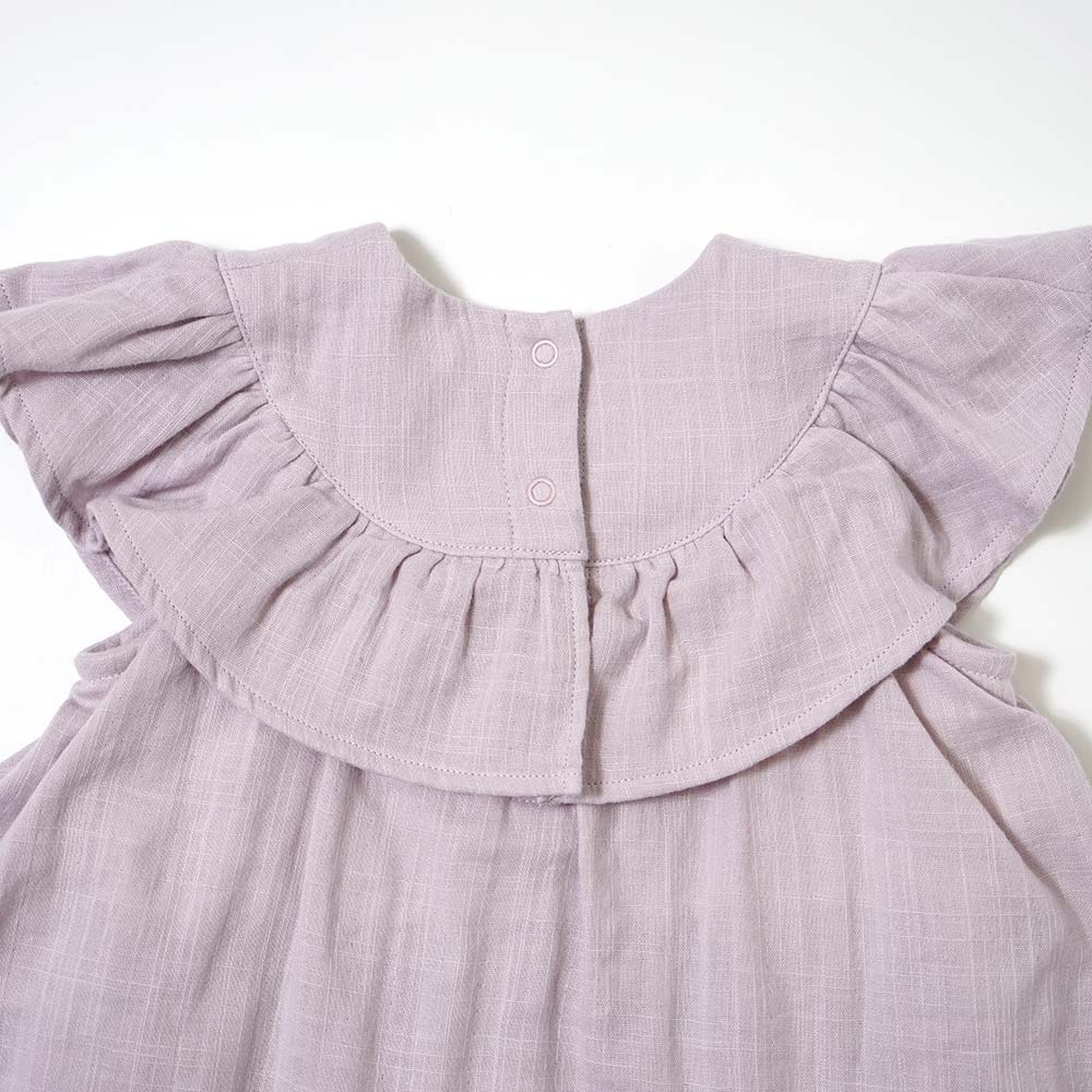 フリルショートオール　ラベンダー　70cm・80cm