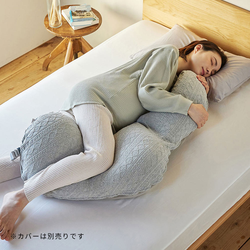 Pitatto Fit Cushion Long  授乳クッション 中しん単品　ホワイト