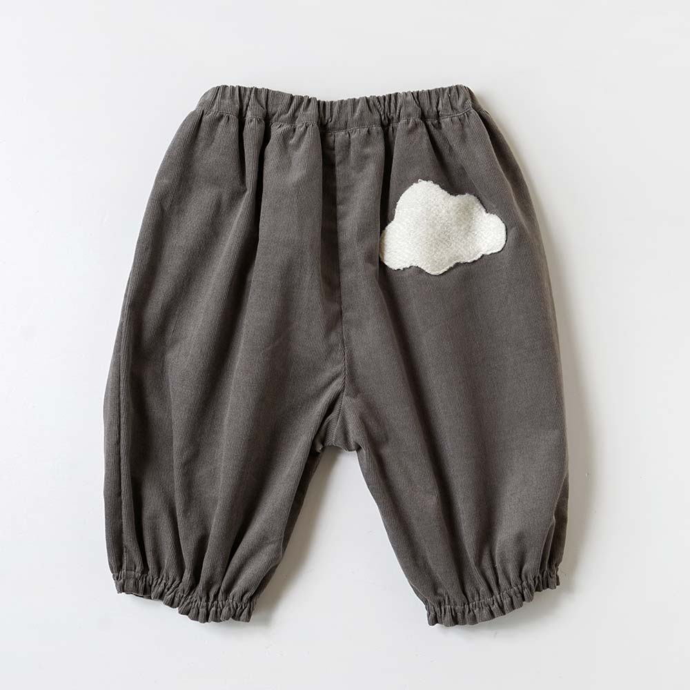 雲ポケットバルーンパンツ　チャコール　70cm～110cm