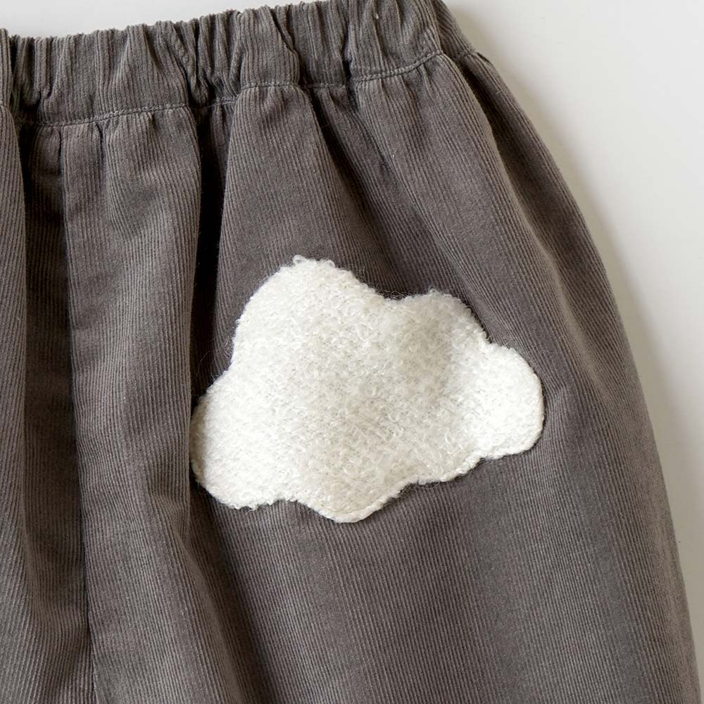 雲ポケットバルーンパンツ　チャコール　70cm～110cm