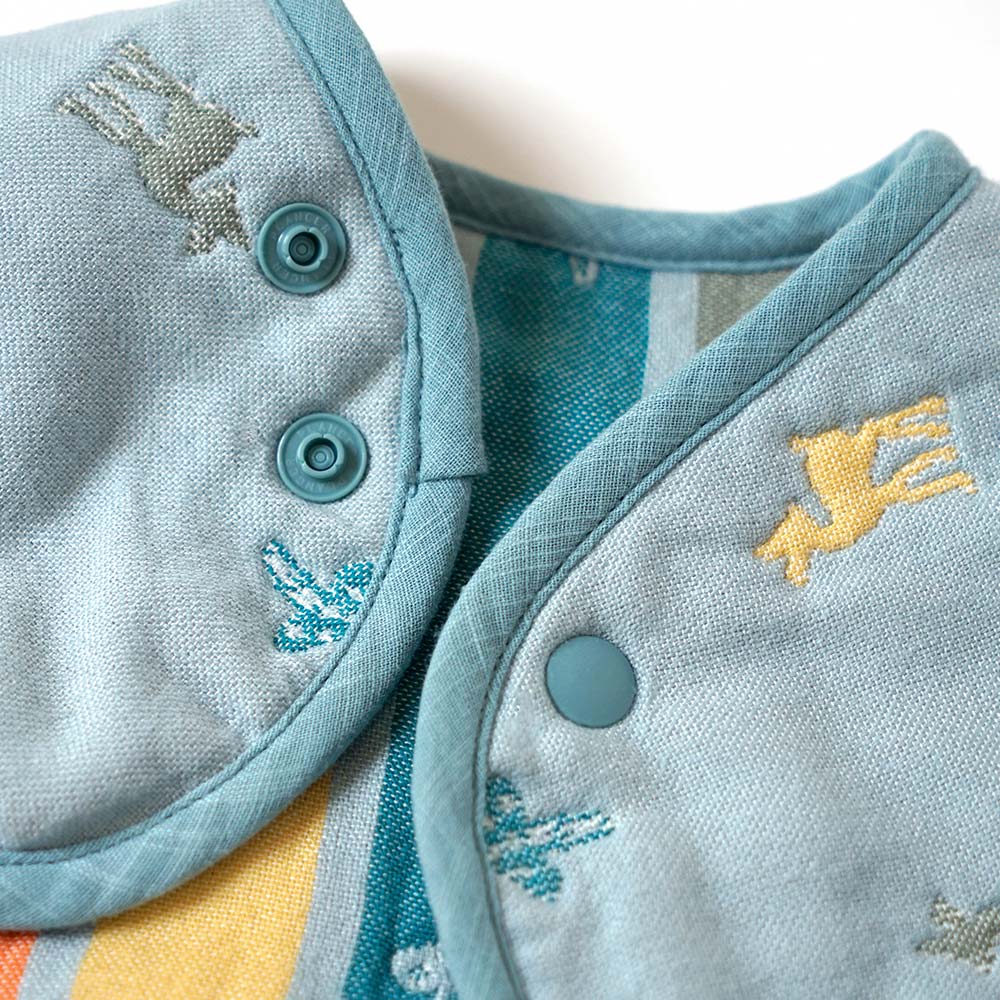 Amelie(アメリ)　ふくふくガーゼ 2wayビブ(2枚セット)  / 名入れ刺繍可