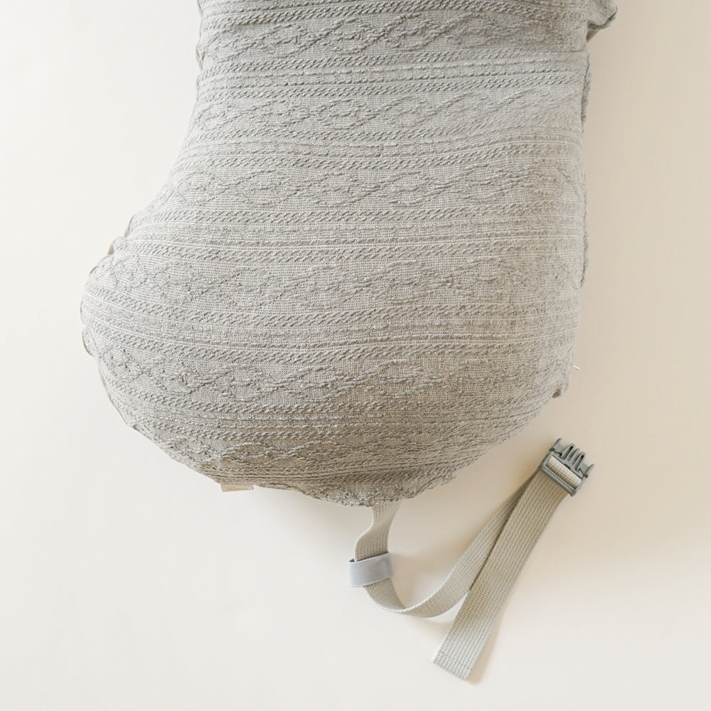 Pitatto Fit Cushion Long 授乳クッション カバー＆中しんセット　グレー ◆
