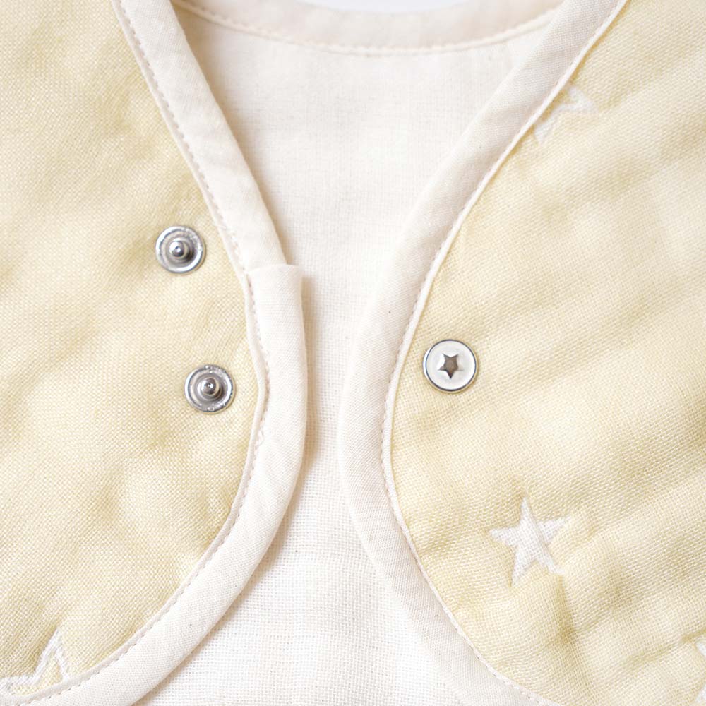 2wayビブ(2枚セット) エクリュ ふくふくガーゼ(6重ガーゼ)   / 名入れ刺繍可