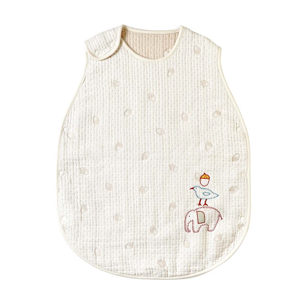 guri　スリーパー　キッズサイズ　ふくふくガーゼ(6重ガーゼ)　 / 名入れ刺繍可