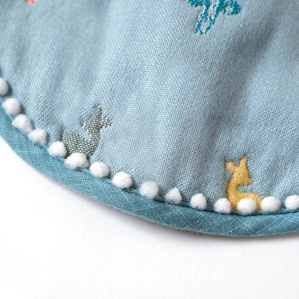 Amelie(アメリ)　ふくふくガーゼ 2wayビブ(2枚セット)  / 名入れ刺繍可