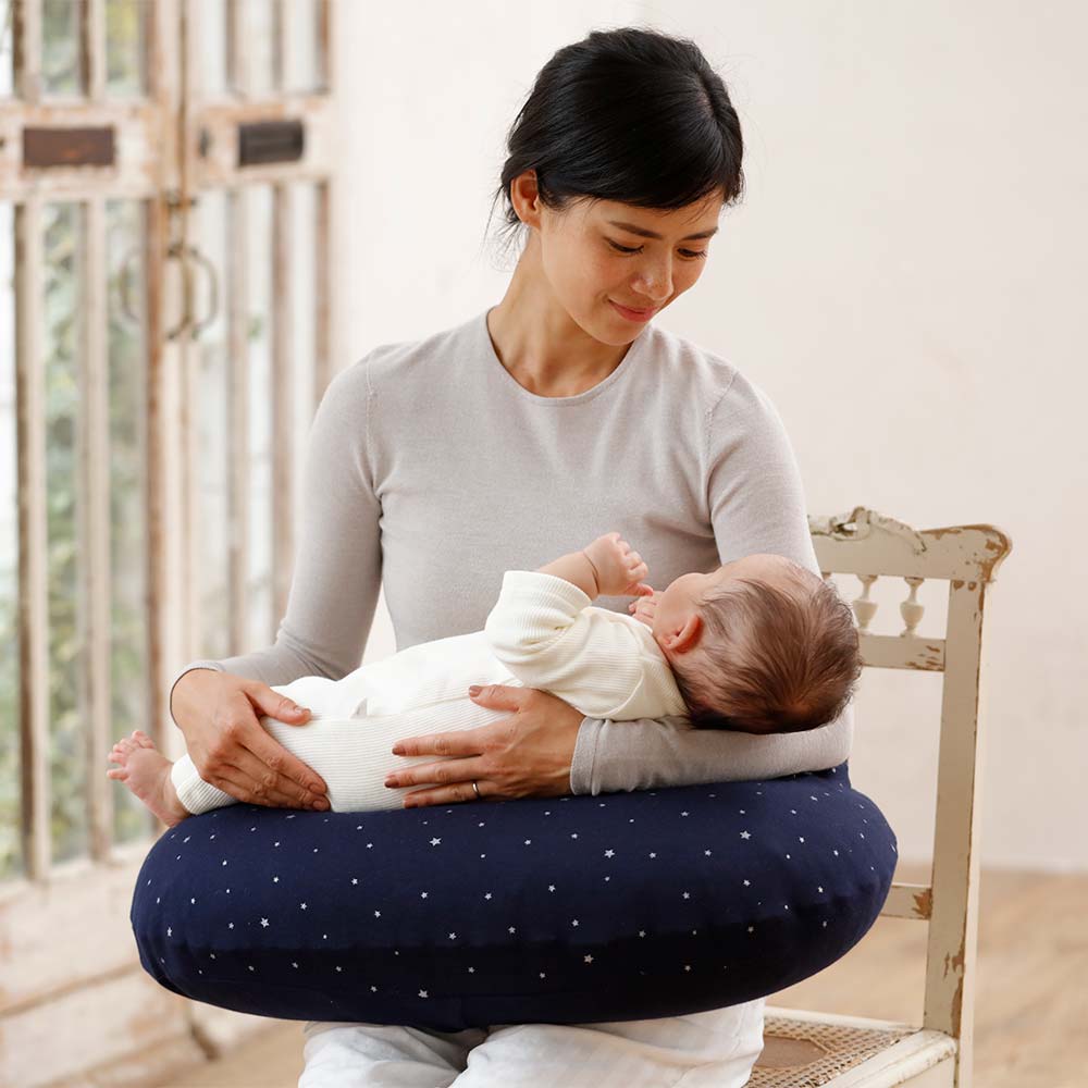 AIR PUSHION（授乳クッション） グレー星柄　カバー単品