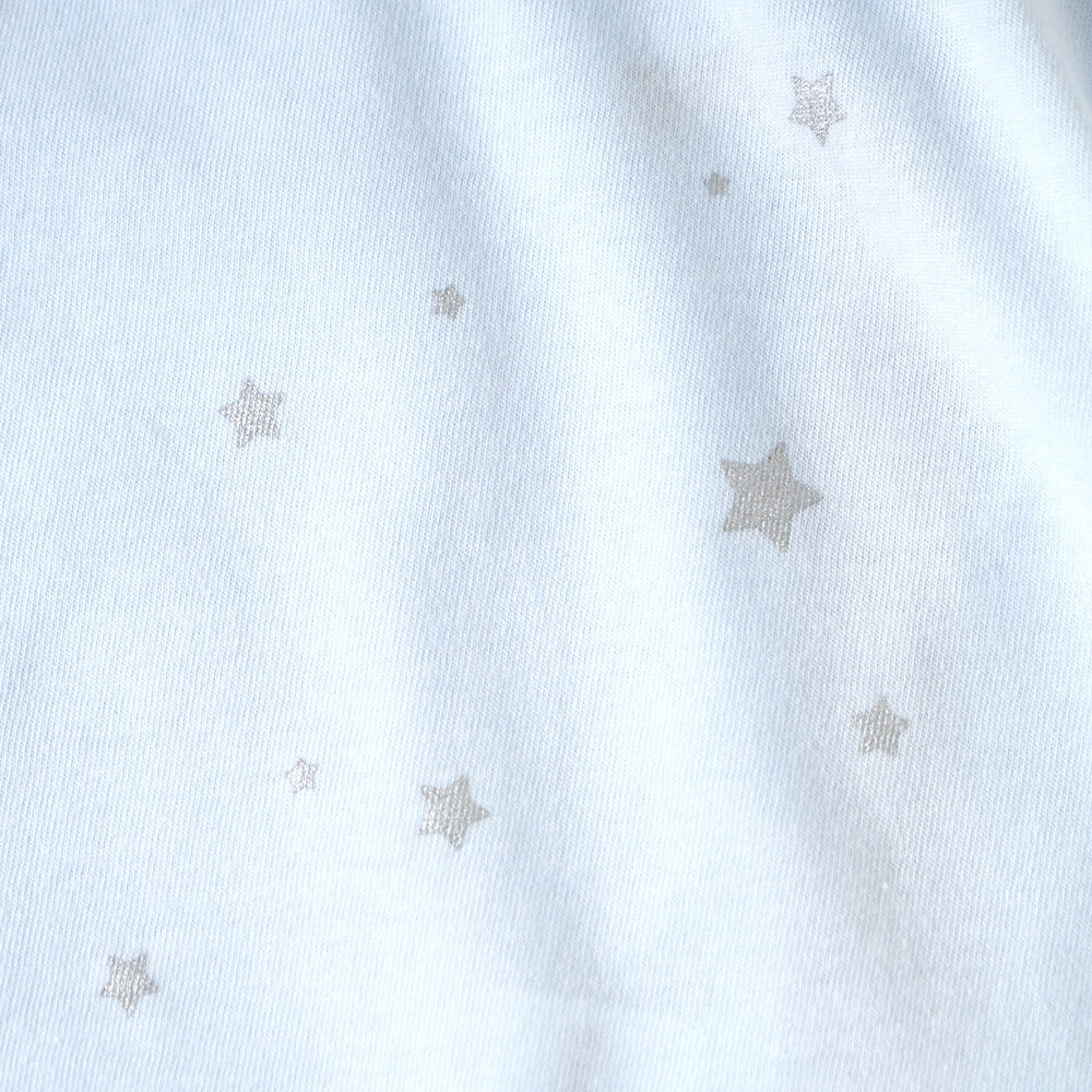 コンビ肌着　星プリント　ブルー　50-60cm / ベビー肌着