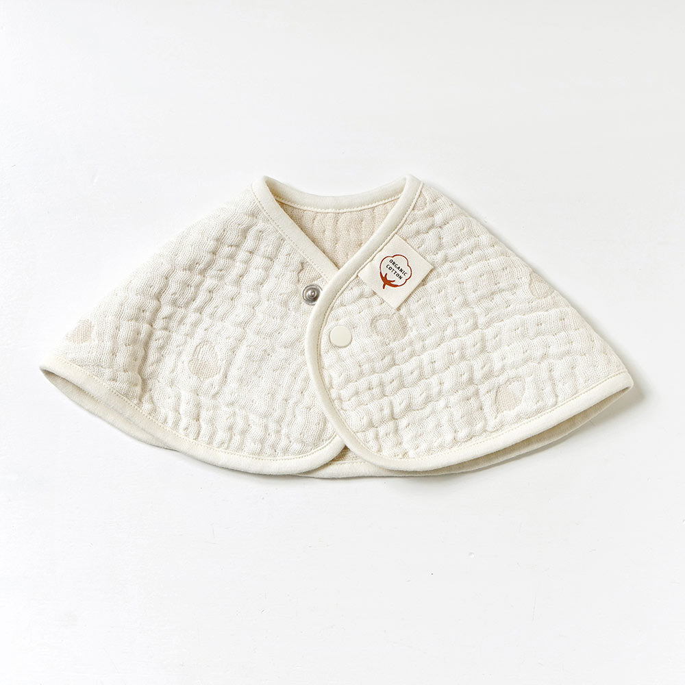 guri　ふくふくガーゼ　BIB BATON（ビブバトン）　キナリ / 名入れ刺繍可