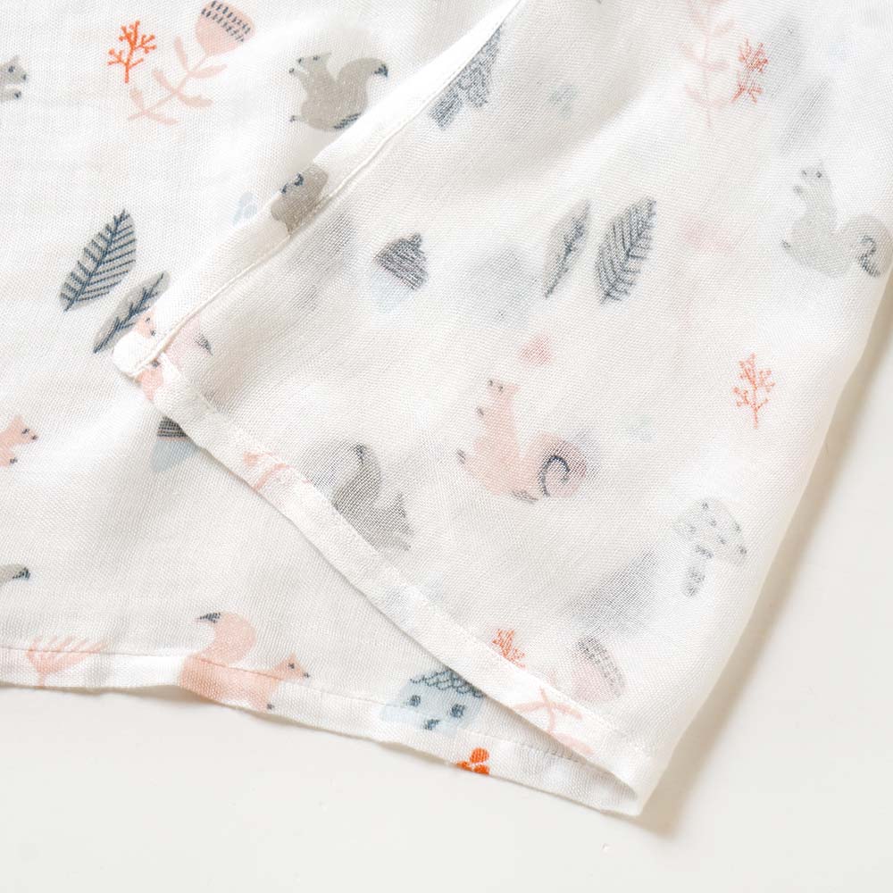 SWADDLE bamboo(スワドルバンブー)　2枚セット　りす・きのこ