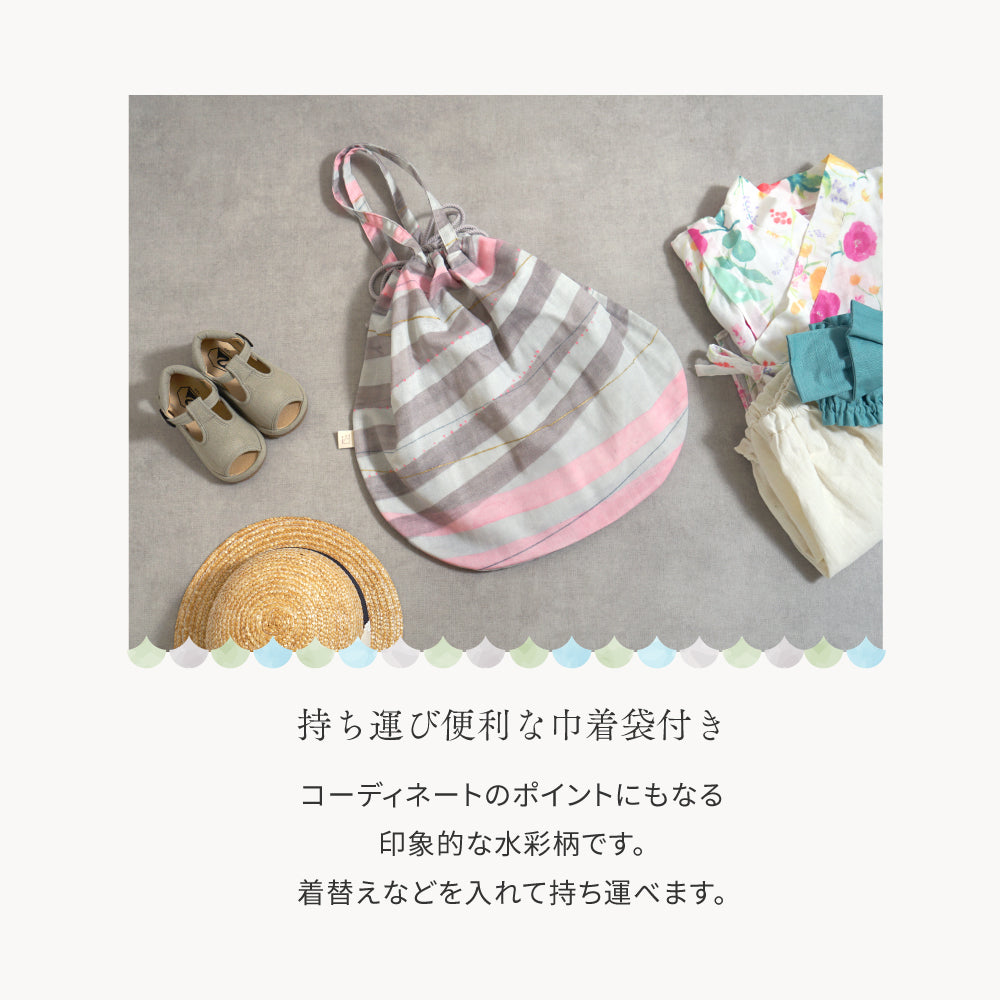 巾着バッグ asobiWEARピンク&バンダナスタイ ギフトセット●