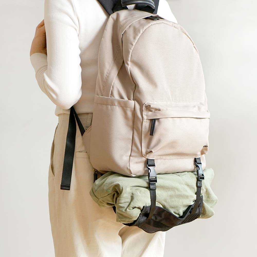 &go(アンドゴー）メッシュハンモック付き　マザーズリュック　ベージュ ◆
