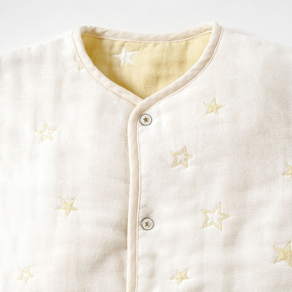 エクリュ　6wayスリーパー　ふくふくガーゼ(6重ガーゼ)　  / 名入れ刺繍可