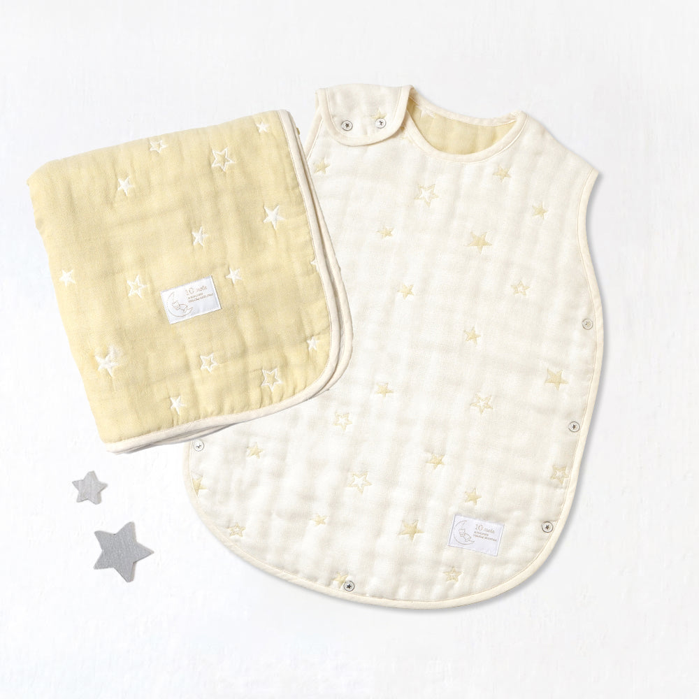 スリーパー・ケット ギフト2点セット  エクリュ/  出産祝い / 名入れ刺繍可