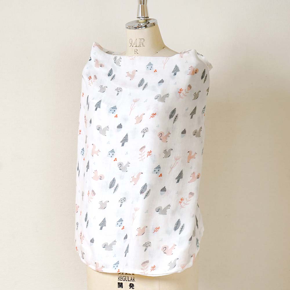 SWADDLE bamboo(スワドルバンブー)　2枚セット　りす・きのこ
