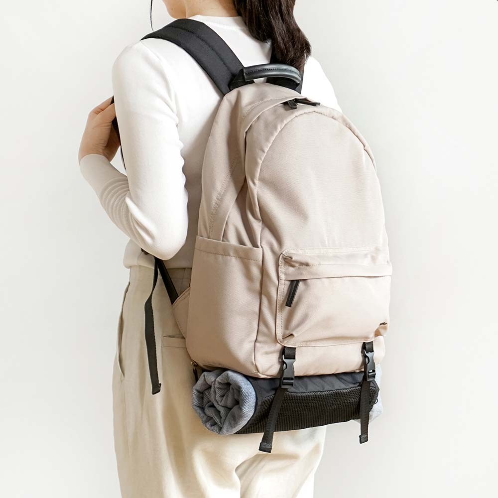 &go(アンドゴー）メッシュハンモック付き　マザーズリュック　ベージュ ◆