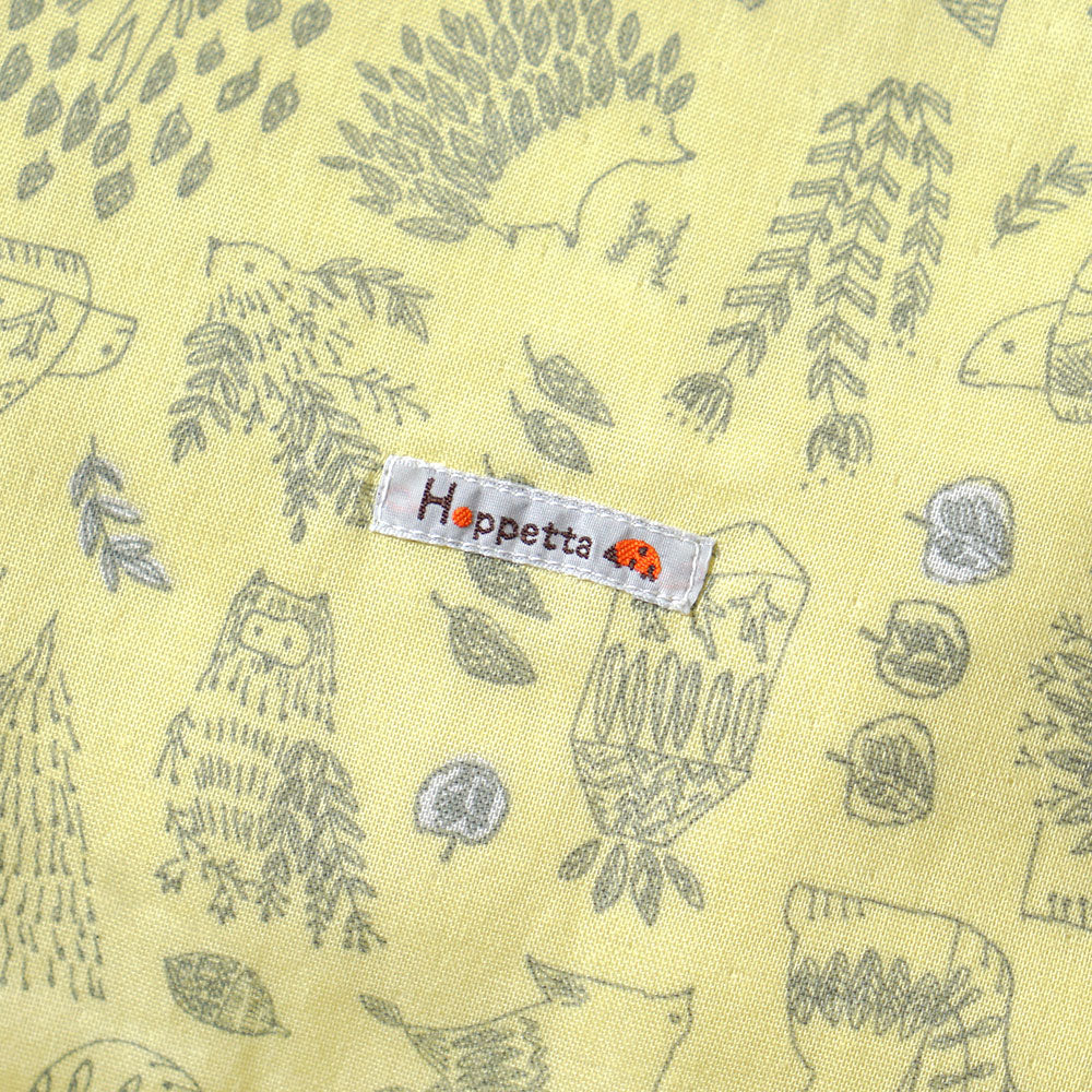 掛け布団カバー（お昼寝・通常サイズ）　pono オーガニックコットン　lemon grass