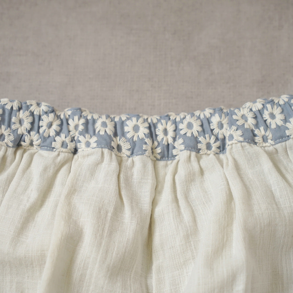 flower刺繍パンツ ライトグレー 80cm・90cm・100cm・110cm