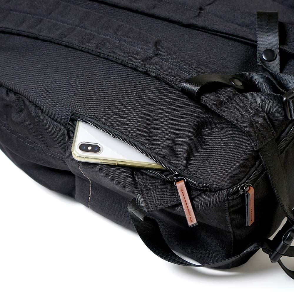 &go(アンドゴー）メッシュハンモック付き　マザーズリュック　ブラック ◆
