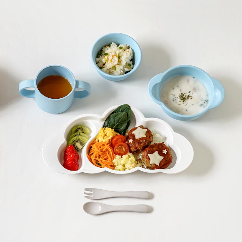 mamamanma(マママンマ) お食事3点セット grande ブルー