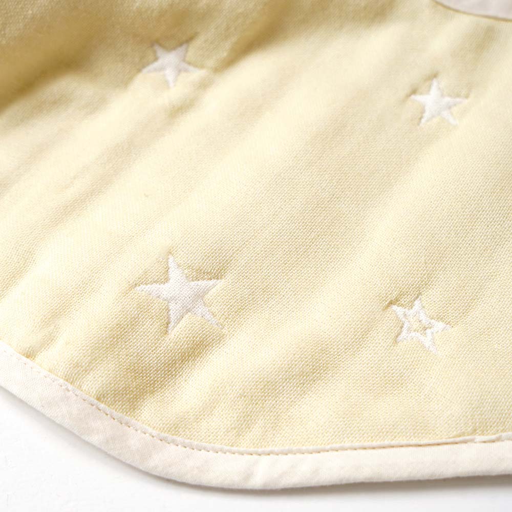 2wayビブ・歯がため　ギフトセット　イエロー  / 出産祝い　名入れ刺繍可