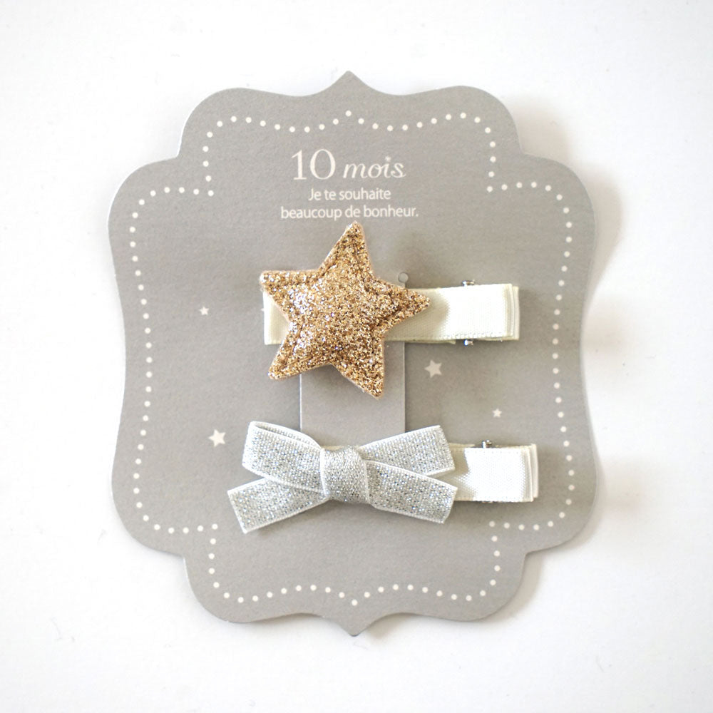 kirakira　ヘアクリップセット　ゴールド